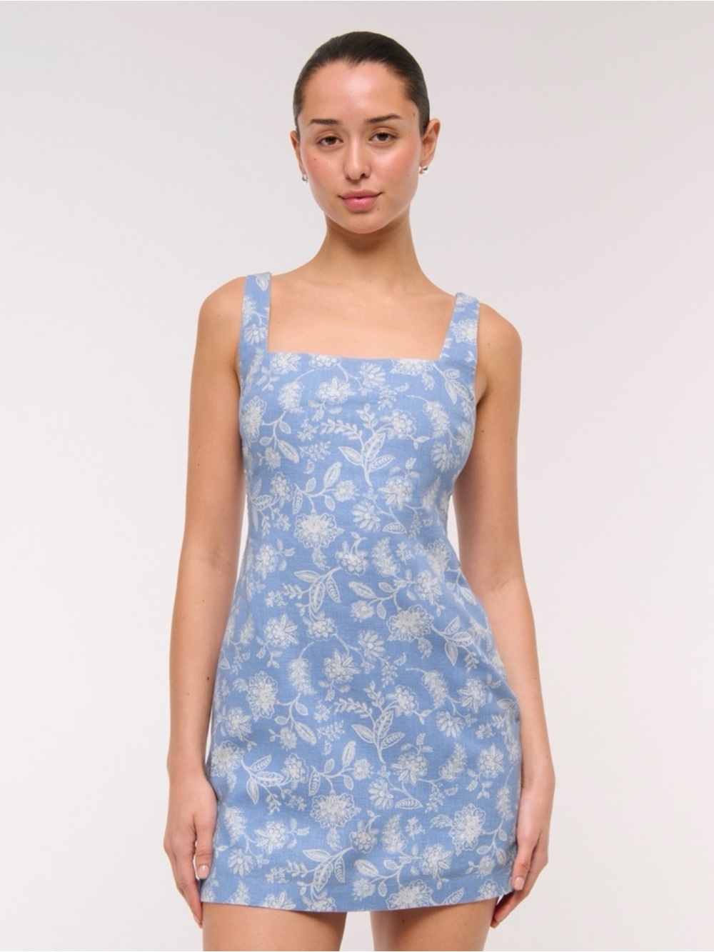 Abercrombie & Fitch Square-Neck Mini Dress